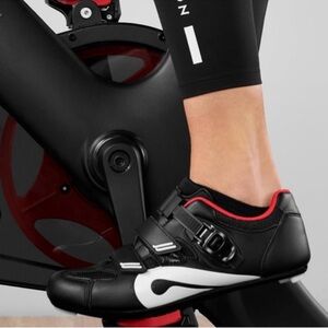 Peloton Black and Red Athletic Shoes